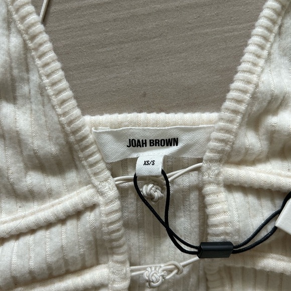 NWT Joah Brown Cropped Triangle Cami XS/S - Picture 4 of 4